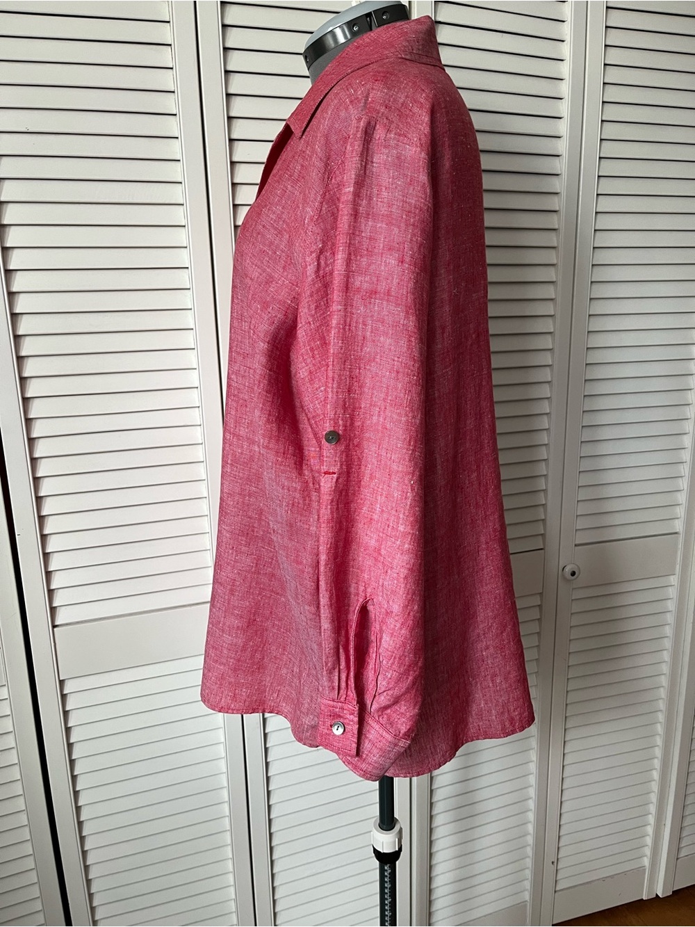 Liz Claiborne Linen Button front shirt 1X - Picture 5 of 11